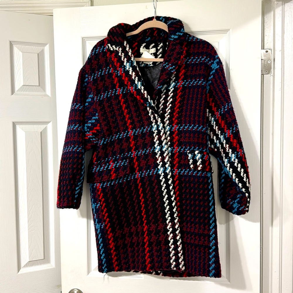 H&M knot pea coat multicolored Jacket
Size small(S)